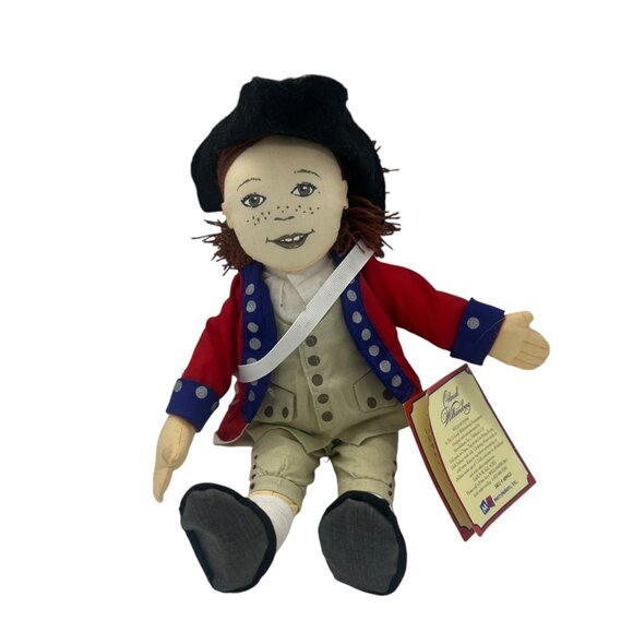 Vtg 1998 MerryMakers Colonial Williamsburg William Cloth Doll 12" Toy Has Tags - Picture 5 of 9